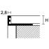 Profiel | 1.25x270 cm | L-Profiel Aluminium geanodiseerd 12mm 