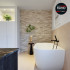 Mozaïek op net | 15x60 cm | Tilestone Cliffstone White Mozaïek op net | 15x60 cm | Tilestone Cliffstone White