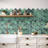 Keramische wandtegel | 26.5x51 cm | Hexagreen 