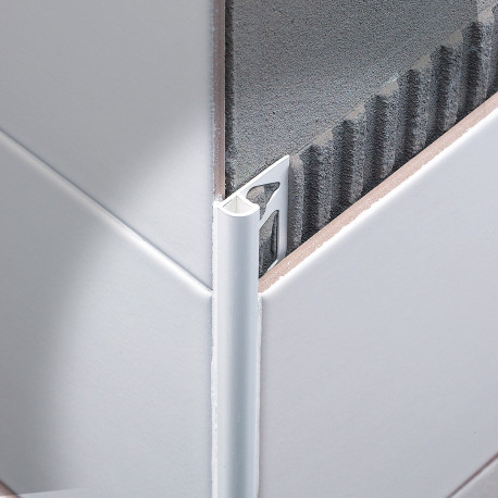 Profile | 1.25x270 cm | Alu Powder Coated Pure White, Round