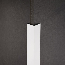 Profiel | 2.5x270 cm | Hoekprofiel in Alu Gepoedercoat Puur Wit