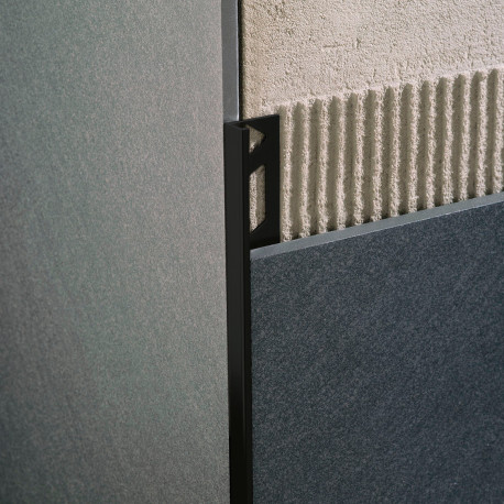 Profile | 0.8x270 cm | L-Profile Alu Powder coated Black 8mm