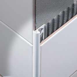 Profile | 1x270 cm | Alu Powdercoated Pure White, Round