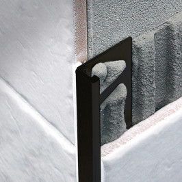 Profil | 1.25x270 cm | Profil en L Pvc Noir 12mm