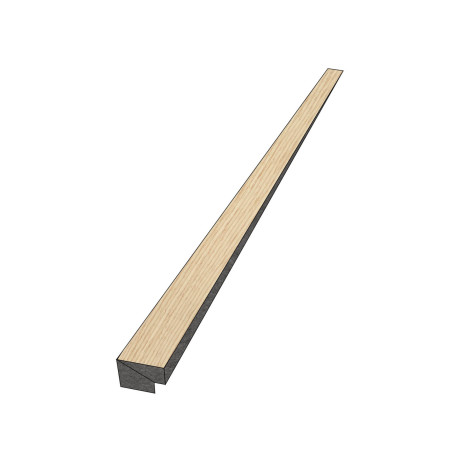 Profiel | 2.7x270 cm | Akoestisch Wandpaneel Eindprofiel Oak Invisible