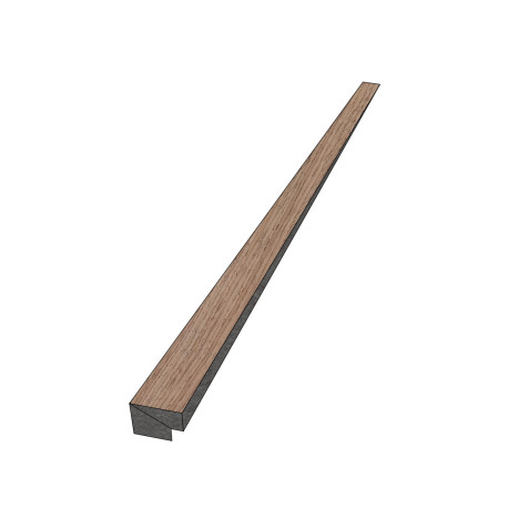 Profiel | 2.7x270 cm | Akoestisch Wandpaneel Eindprofiel Walnut
