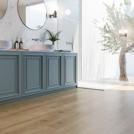 Vinyle/PVC à clipser | 18.1x122 cm | VYGO Purewood Latte 