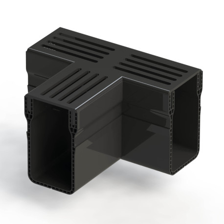 Toebehoren | 15.6x18.2 cm | Afvoergoot Slim Zwart T