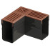 Accessories | 6.5x15 cm | Drain Gutter Slim Corten Corner 