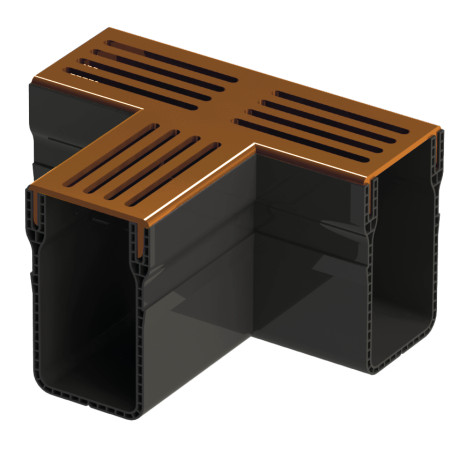 Toebehoren | 6.5x15 cm | Afvoergoot Slim Corten T