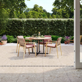 Ceramic terrace Tile | 60x60 cm | Tilestone Vivata Ceppo Sand Ceramic terrace Tile | 60x60 cm | Tilestone Vivata Ceppo Sand