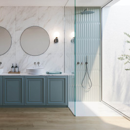 Ceramic wall tile | 5x40 cm | Vitral Axis Sky