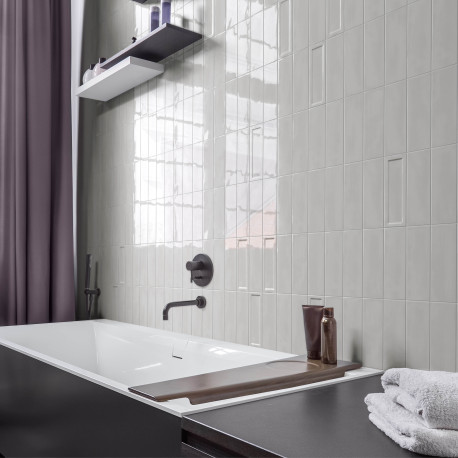 Ceramic wall tile | 6.5x20 cm | Island White