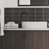 Keramische wandtegel | 10x20 cm | Biseauté Black Mat Keramische wandtegel | 10x20 cm | Biseauté Black Mat