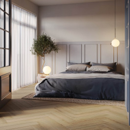 Laminaat met click systeem | 12.3x59.3 cm | Q-Click Oakhill Natural Herringbone Laminaat met click systeem | 12.3x59.3 cm | Q-Click Oakhill Natural Herringbone