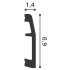 PVC skirting boards | 6.9x200 cm | Orac Decor Angle 
