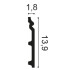 1x1 cm | Plint Contour 