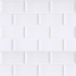 Ceramic wall tile | 10x20 cm | Biseauté White