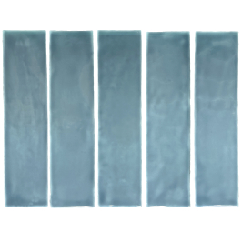 Ceramic wall tile | 7.5x30 cm | Prisma Artisan Sky
