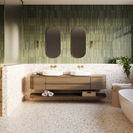 Keramische vloer- en wandtegel | 60x60 cm | Terrazzo Nude