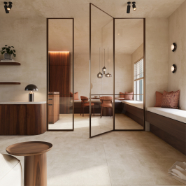 Carrelage en céramique sol et mur | 120x120 cm | Icarus Off White