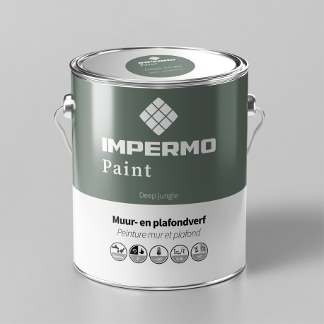 Peinture | 18x20 cm | Mur & Plafond - Impermo Paint - Deep Jungle