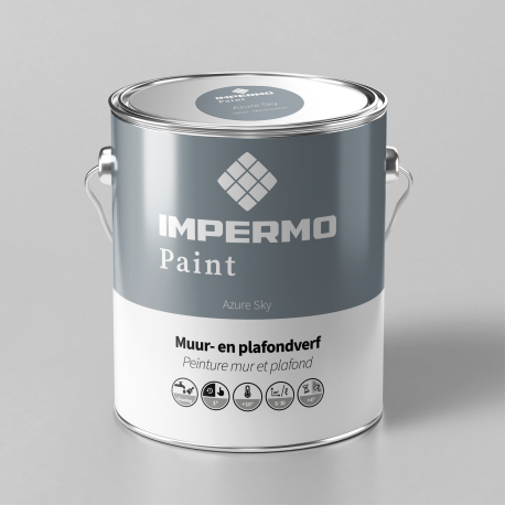 Paint | 18x20 cm | Wall & Ceiling - Impermo Paint - Azure Sky