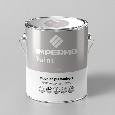 Verf | 18x20 cm | Muur & Plafond - Impermo Paint - Lilac Grey