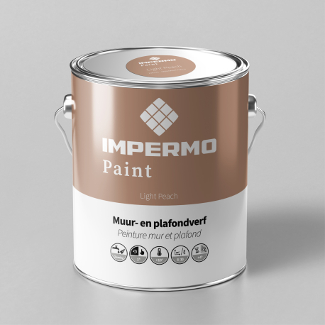 Verf | 18x20 cm | Muur & Plafond - Impermo Paint - Light Peach