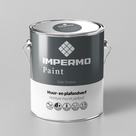 Peinture | 18x20 cm | Mur & Plafond - Impermo Paint - Slate Shadow