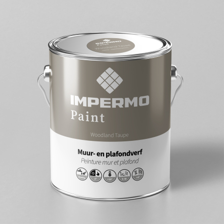 Verf | 18x20 cm | Muur & Plafond - Impermo Paint - Woodland Taupe