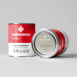 Staal | 5x5 cm | Tester Muur & Plafond - Impermo Paint - Warm Linen Staal | 5x5 cm | Tester Muur & Plafond - Impermo Paint - Warm Linen