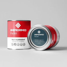 Échantillon | 5x5 cm | Testeur Mur & Plafond - Impermo Paint - Deep Lagoon