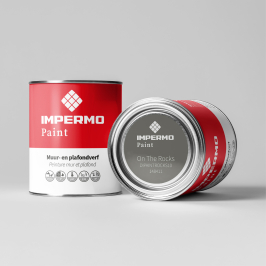 Staal | 5x5 cm | Tester Muur & Plafond - Impermo Paint - On The Rocks