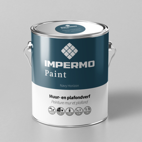 Verf | 18x20 cm | Muur & Plafond - Impermo Paint - Navy Horizon