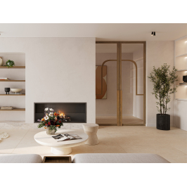 Ceramic floor and wall tile | 120x120 cm | Tilestone Novalux Crosscut Bone