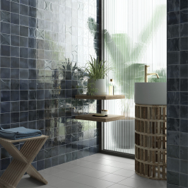 Ceramic wall tile | 10x10 cm | Hanoi Blue Night