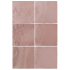 Keramische wandtegel | 13.2x13.2 cm | Artisan Rose Mallow Glossy