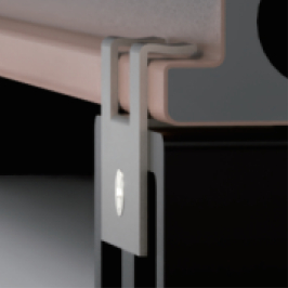 Decking board | 2.5x2.7 cm | Composite end clips – 10 pcs 