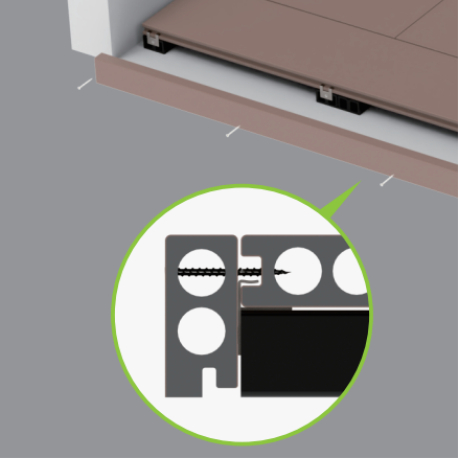Vlonderplank | 0.48x6 cm | Terrasplank Composiet - Schroeven voor afboording 20 stuks