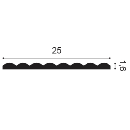 Plaque Murale PVC | 25x200 cm | Orac Decor Hill Flex