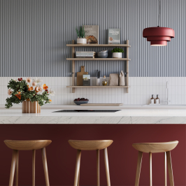 Keramische wandtegel | 5x15 cm | Fango Blanc Gloss