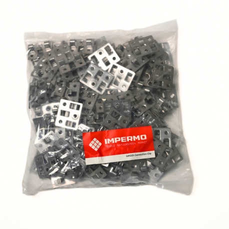 Lame de terrasse | 3.4x4 cm | Clips de fixation composite – 125 pièces