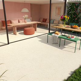 Keramische terrastegel | 60x60 cm | Sassolino Terrazzo Beige