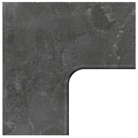 pierre bleue, terrasse pierre naturelle, bleu, coin pour la piscine, nez arrondi