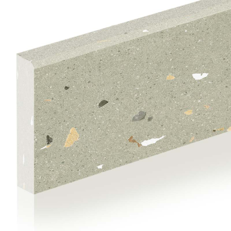 Ceramic skirting boards | 7x60 cm | Croccante Menta