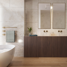 Gepolijste keramische tegel | 60x120 cm | Brasilia Sand