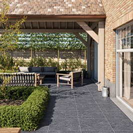 Keramische terrastegel | 60x60 cm | Tilestone Belgian Black