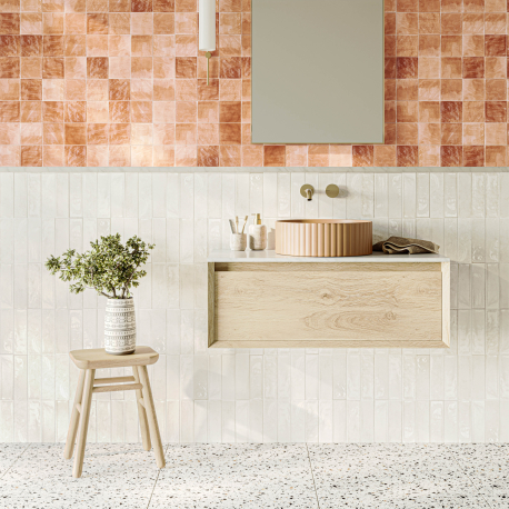 Keramische wandtegel | 31.6x60 cm | Elemento Straight White