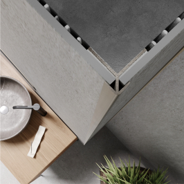 Profil | 2.59x280 cm | Premium Profil d'angle extérieur Argent